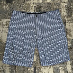 Tommy Bahama Shorts Mens Blue Striped Seersucker‎ Stretch Casual size 36 (W38)